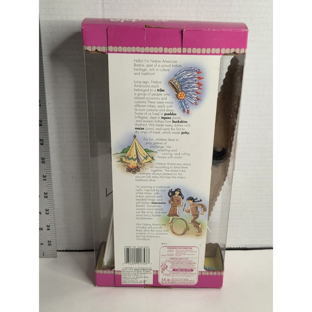 Native American Barbie Dolls of the World 1992 Special Edition NIB - Picture 3 of 6